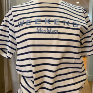 T-Shirt a righe con logo Wkd Bora Weekend Maxmara