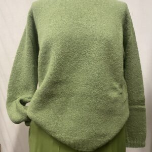 Maglia girocollo in alpaca e cotone Verde WkdGhiacci - immagine 5
