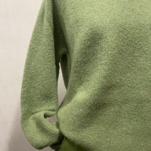 Maglia girocollo in alpaca e cotone Verde WkdGhiacci - immagine 4