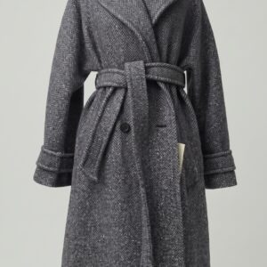 Cappotto lungo in tweed di mista lana Tema Weekend Maxmara