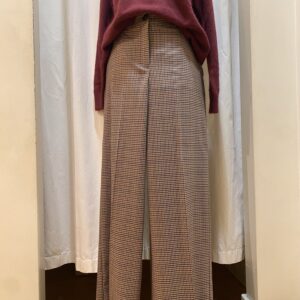 Pantalone ampio fantasia check Diana Gallesi