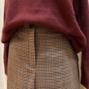 Alternative view of Pantalone ampio fantasia check Diana Gallesi
