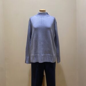 Maglia collo alto azzurro Elena Mirò